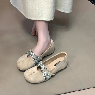 ROYALBELLE 여성 패션 속굽 키높이 스웨이드 얕은 입구 편안한 데일리 단화 N0080907