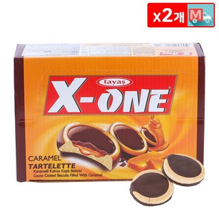 타야스 엑스원 캐러멜 타르트 504g X 2 개별포장 비스킷 미니간식 커피 과자, 2개