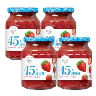 [기타] 복음자리 45도 딸기잼 350gX4개 대용량, 350g, 4개