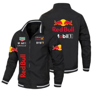 남녀공용 레드불 아우터 REDBULL 자켓 (오토바이 바이커 빅사이즈 집업), 블랙