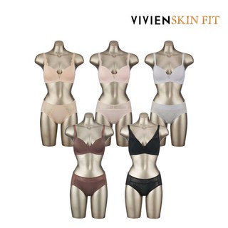 비비안 스킨핏 스페셜 누디패키지 노와이어 여성속옷세트