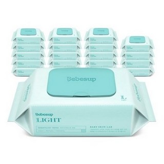 베베숲 라이트 아기물티슈 캡형 50평량, 50g, 80매, 4개