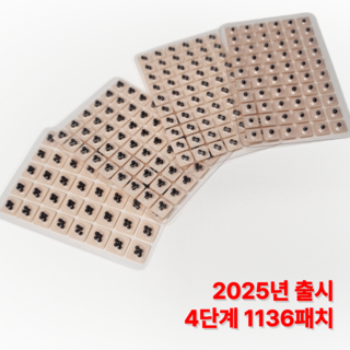 모나베이 귀침 단계별 귀지압패치 이혈테라피 이침, 1-4단계 혼합형 1136패치, 1개