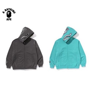 BAPE 베이프 정품 / 핸드 드로운 페이스 릴렉스 핏 샤크 풀집 후드티 HAND DRAWN FACE RELAXED FIT SHARK FULL ZIP HOODIE