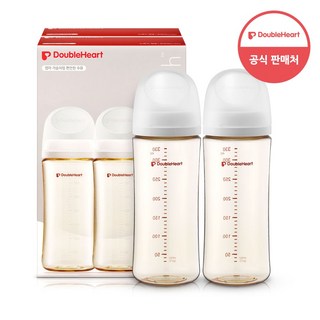 더블하트 모유실감 3세대 트윈팩, 제뉴인화이트, 330ml, 2개