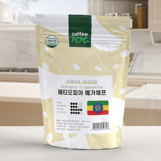 에티오피아 예가체프 1kg 커피원두 로스팅 홀빈원두, 홀빈(분쇄안함), 1개