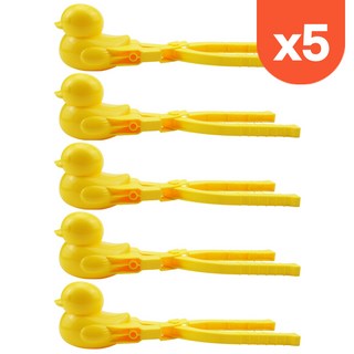 다올앤 귀염뽀짝 미니 눈오리 집게 스노우볼 메이커 스노우덕 눈집게 소형 5p 10p, 미니눈오리 5개