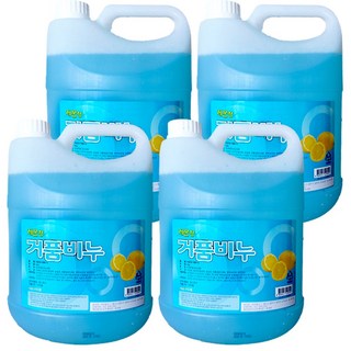 핸드워시 대용량 레몬향 거품비누, 4개, 4L