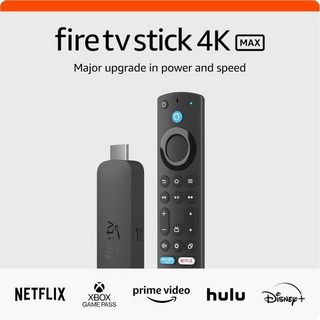 Wi-Fi 6E 지원 16GB 스토리지 무료 및 라이브 TV를 제공하는 가장 강력한 4K 스트리밍 스틱인 Amazon Fire TV Stick Max최신 모델