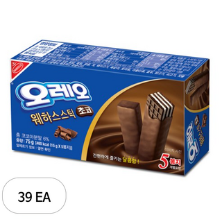 오레오 웨하스 스틱 초코, 75g, 39개
