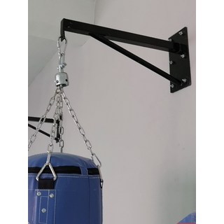 샌드백 거치대 고정 벽면 설치 걸이대 벽걸이, 노란색 60cm