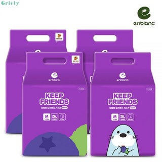 앙블랑 킵프렌즈 올플레이 아기기저귀 팬티형 3단계 M 4팩 FM4 11203655, 3단계 M 4팩 FM-4