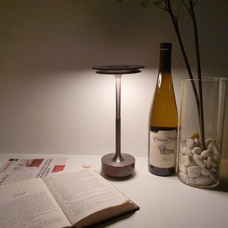 미니멀플로우 침실 무드등 수면 LED 거실 인테리어 무선 수면등 스탠드 C타입 충전식, 티타늄