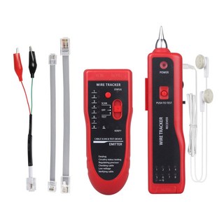 네트워크 테스터기 RJ45 테스터 파인더 케이블 라인 전화선 LAN UTP Cat6 진단 Cat5 STP 추적기 톤 거리, Red, 1개