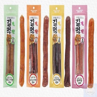 조이월드 길개먹개 2P - 연어맛 애견연어간식 강아지연어스틱