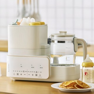 퍼펙션 올인원 멀티 분유포트 젖병 건조 스팀 살균 소독기, KW205 / 아이보리