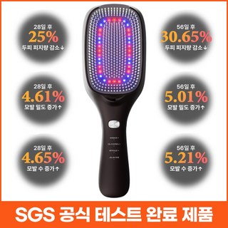 펄케어 터치뷰티 글로벌 VITA 음이온 헤어 스트레이트 브러쉬 두피 마사지기 탈모 관리기, 코코 브라운