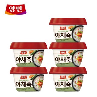 양반 야채죽 287.5g, 5개