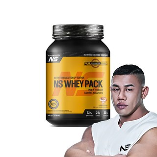 NS포대유청 카라멜마끼아또맛 WPC 93% 분리유청단백질 단백질보충제, 1개, 450g