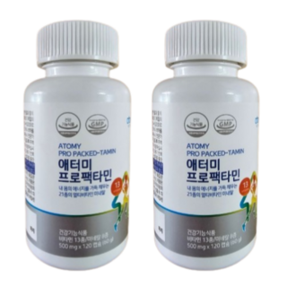 애터미 프로팩타민 고함량 멀티비타민 120캡슐 2개월분 13종 비타민 8종 미네랄 항산화 식물성, 1개, 240정