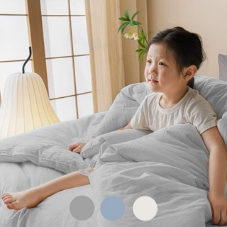 POPSOINC 부드러운 호텔이불 극세사 간절기 사계절이불 가을 겨울, 그레이