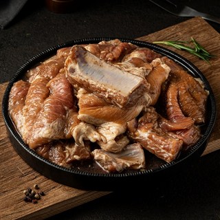 제천 홍이갈비 한돈 수제 양념돼지갈비, 500g, 3개