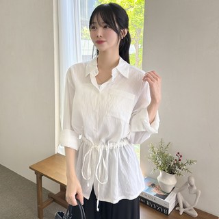 퍼니걸스 2124 시스루 스트링 셔츠남방