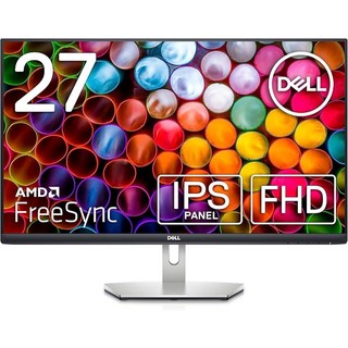 Dell S2721H 27인치 풀 HD 1920 x 1080p 75Hz IPS LED LCD 얇은 베젤 조절 가능한 게이밍 모니터 4ms 그레이-그레이 응답 시간 내장 듀, Dell S2721H 27인치 풀 HD 1920 x 1