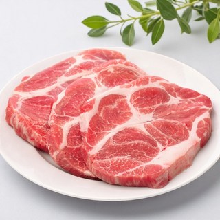 [당일발송] 쫄깃 담백 구이용 돼지고기 목살, 500g, 5개