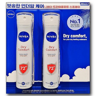 니베아 드라이 콤포트 데오드란트 사용 모습