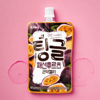 로엘 팅글 패션후르츠 곤약젤리 가벼운 간식, 80g, 30개
