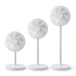 [25년형] 클래파 3D 스마트 무선 선풍기 BLDC 무소음 써큘레이터 30시간 분리형 배터리, 화이트