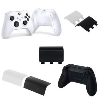XBOX Series X / S 4세대 패드 배터리 커버 고급형 부품, XBOX 4세대 배터리커버-블랙, 1개