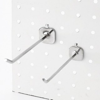 페그보드 타공판 후크 10/15/20cm, 15cm, 15cm, 실버, 1개