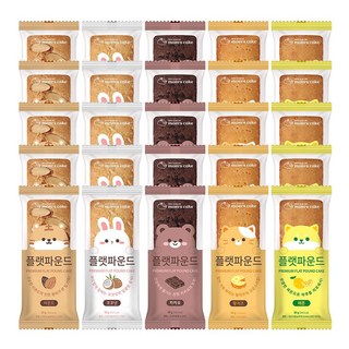 [맘스케이크] 플랫파운드 혼합세트, 25개, 50g