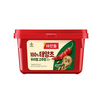 해찬들태양초고추장 100% 우리쌀고추장 골드 2kg 요리재료 대표 이미지 - 고추장 추천
