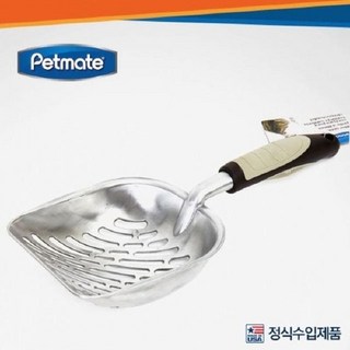 고양이모래삽 고양이똥삽 화장실 청소 용품 펫메이트 스텐 모래삽-고양이 스텐모래삽, 1개