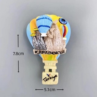 터키 여행 기념품 파묵칼레 냉장고 자석 핫 용수철 휴가 휴양지 스티커 결혼 선물 장식, 1개, 1. Kapadokya