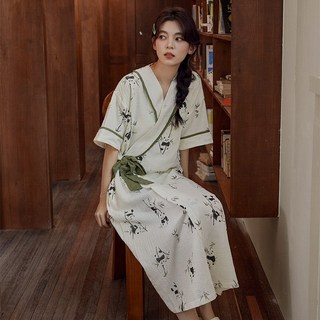 SYUM 여름 잠옷 여성잠옷세트 원피스잠옷 빅사이즈잠옷 로브 홈웨어