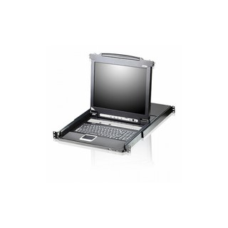 ATEN(에이텐) CL5716M 17인치 16포트 PS/2-USB VGA LCD KVM 스위치 with 데이지 체인 포트 및 USB 주변 기기 지원, 1개