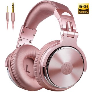 OneOdio Pro10 스튜디오 헤드폰 DJ 레코딩 헤드폰 유선 헤드셋, 핑크-pink