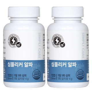 심플리커 알파 장어20배 남성활력 아르기닌 야관문 블랙마카 흑마늘 아연, 120g, 2개