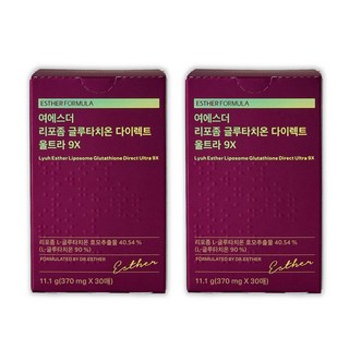 에스더포뮬러 여에스더 리포좀 글루타치온 다이렉트 울트라 9X, 30회분, 2개
