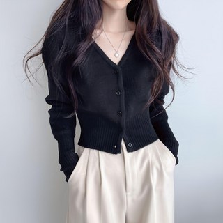 女款 Camorra V 領腰線修身針織開襟衫