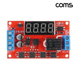 Coms BF379 타이머 모듈 32가지 스위치 디지털 시계 알람 DC 24V 타임 딜레이 모듈, 1개