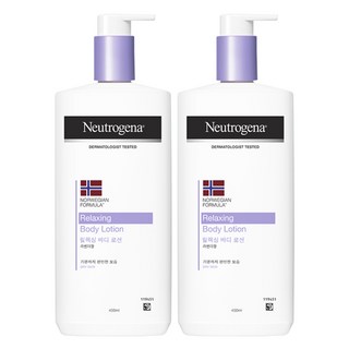뉴트로지나 릴랙싱 바디 로션 라벤더향, 450ml, 2개