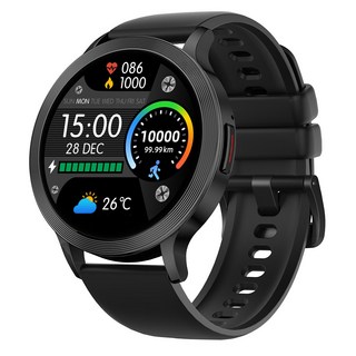 통화가능 블루투스 스마트워치 S5 스포츠시계1.39인치 22mm, 블랙, 3.5cm, GPS + 블루투스