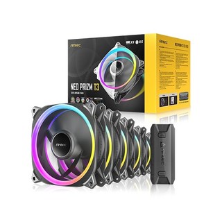 Antec Antec Neo PRIZM T3 120 PWM ARGB (컨트롤러/5팩 블랙), 5개