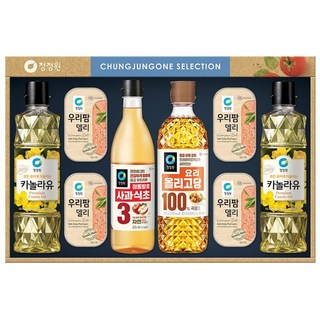 청정원12호 25년 추석선물세트 혼합세트 3개 우리팜델리 카놀라유 요리올리고당 사과식초, 3세트
