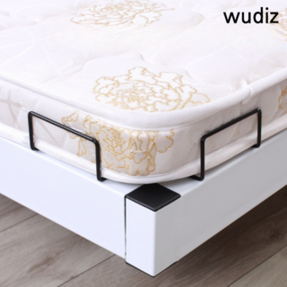 wudiz 매트리스밀림방지 침대밀림방지 맷가드 매트리스고정 4개 블랙 상품 이미지